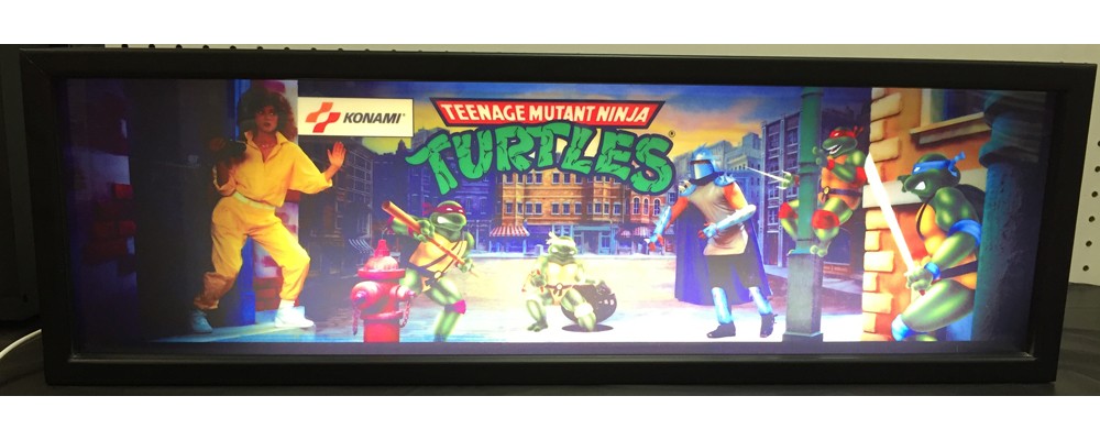 Teenage Mutant Ninja Turtles Arcade Marquee - Lightbox - Konami